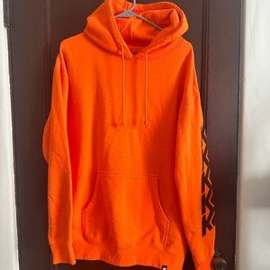 K2 Sports Orange Hooded Sweatshirt  Men's Large